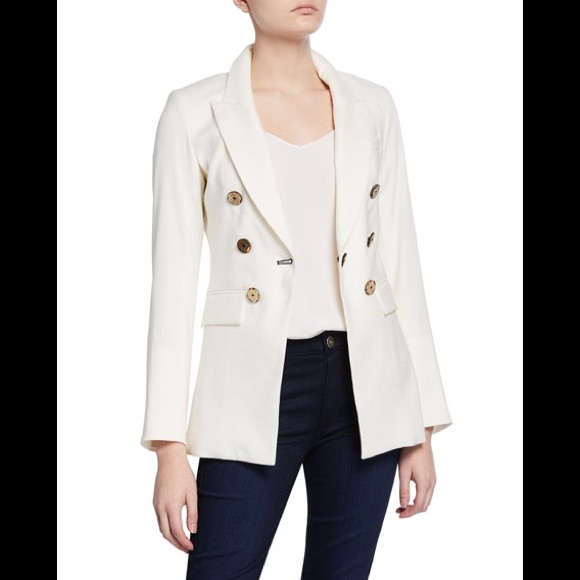 veronica beard linen blazer